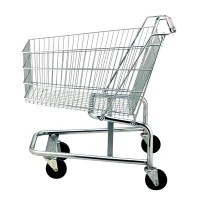Welche Farben haben Einkaufswagen im Supermarkt?